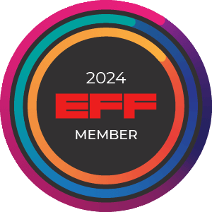 2024 EFF Member badge